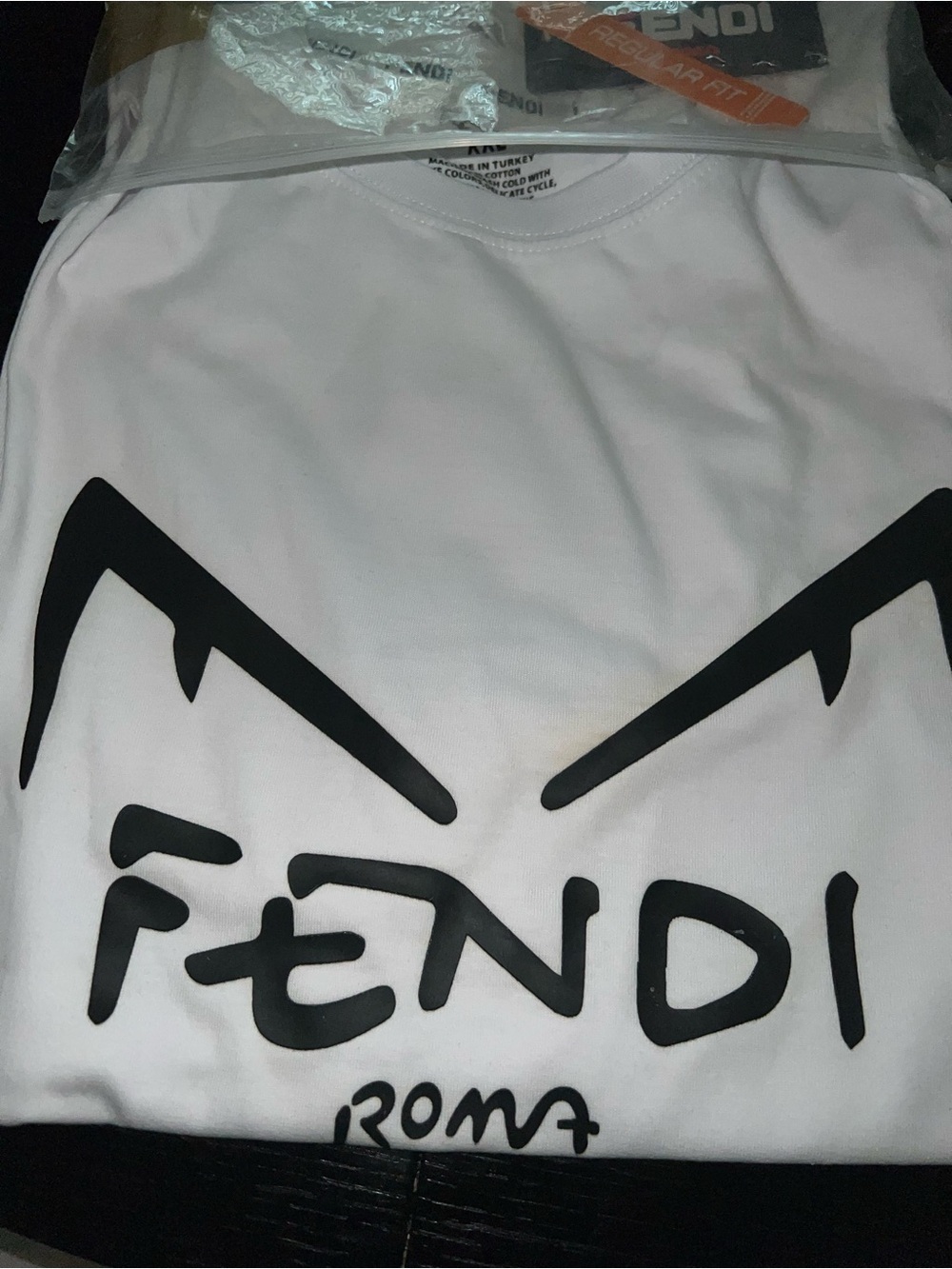 Roma White Logo Tee